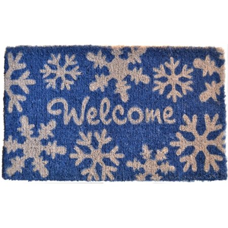 IMPORTS DECOR Welcome Snow Flakes Doormat IM307214